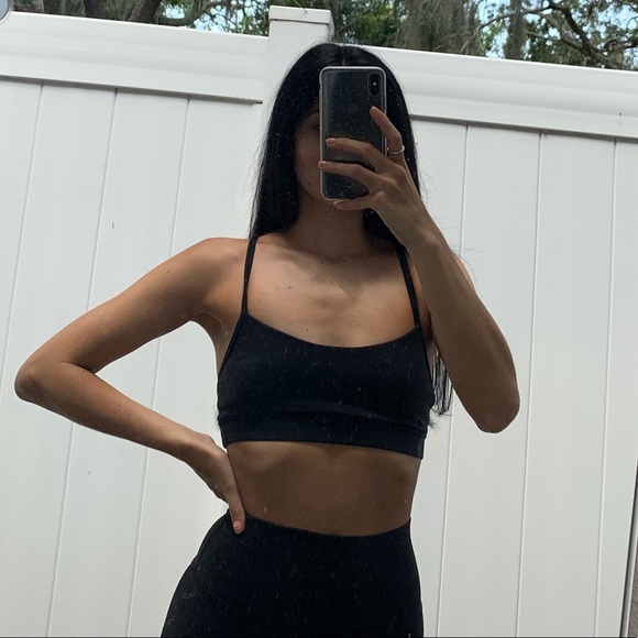 SOLD!! Black Lululemon Flow Y Sportsbra - Picture 6 of 6